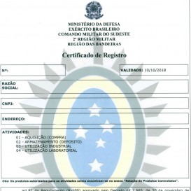 O CR é o documento que comprova - Clube de Tiro Caveira